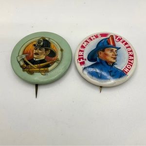 Vintage FIREMAN'S Celebration Advertising Pins